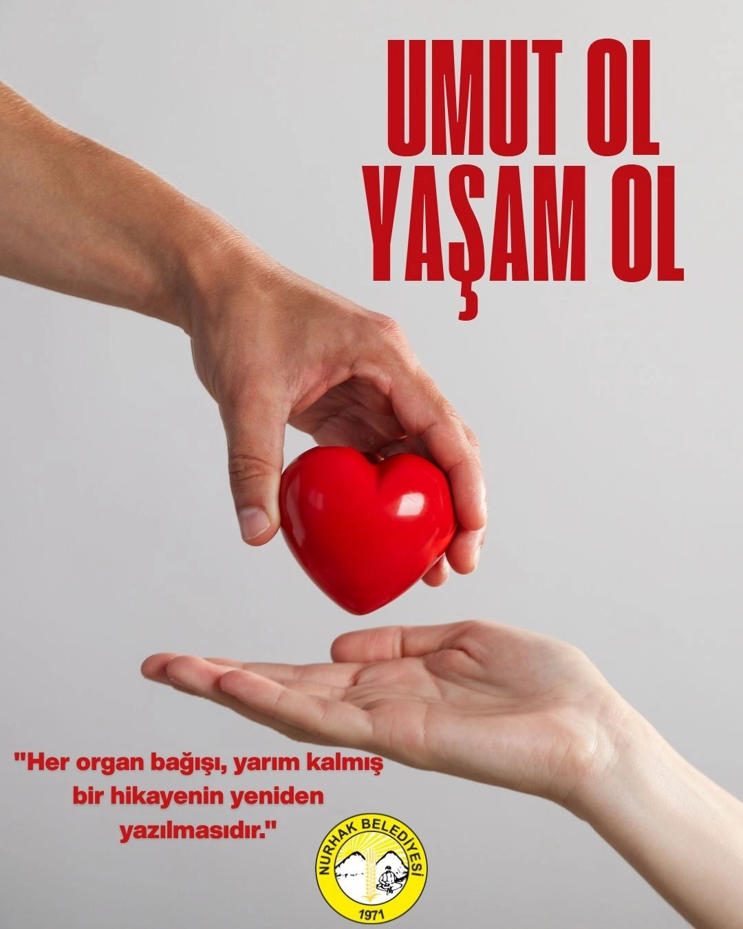 Kirmizi Modern Organ Bagisi Haftasi Hikayeniz